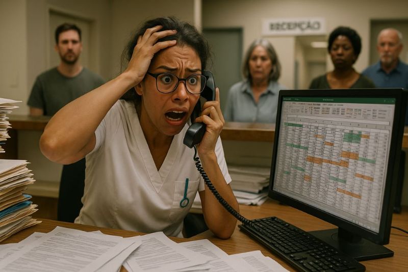 Comparação: Agendar em uma Planilha no Excel vs. Usar o ZenClinic
